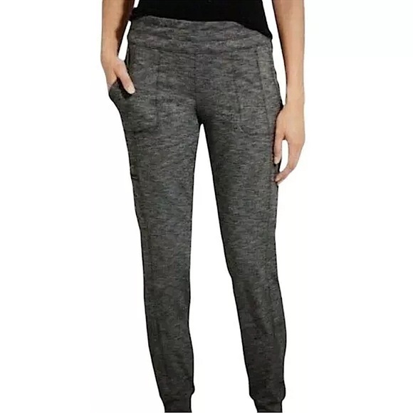 Athleta Metro Spacedye Pull on Jogger Size XS Black Heather - Picture 2 of 11